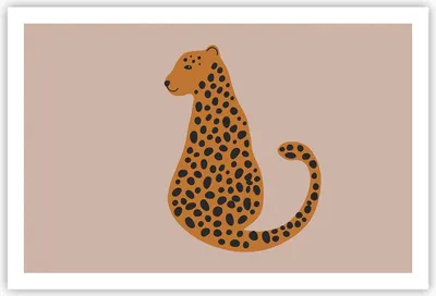 Produktbild von Poster - Poster ohne Rahmen - Panther Grafik Leopard - 91,5x61 cm - Wand Bild - Wanddeko - Wandbilder - Kunstposter - Wandposter - Bilder - Kunstdruck - Wanddekoration - Wandbild - P2XAA91x61-4893