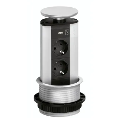 Produktbild von Naber Evoline® Port-USB, Deckel silberfarbig 8031148