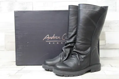 Produktbild von Andrea Conti Damen Langschaftstiefel schwarz mit Reißverschluss 37