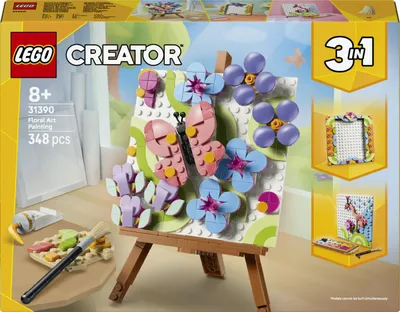 Immagine prodotto di Lego Creator 31390 3In1 Dipinto Floreale Decorativo, Gioco Trasformabile In Cornice O In Disegno Di Fenicottero, Regalo Da 8+