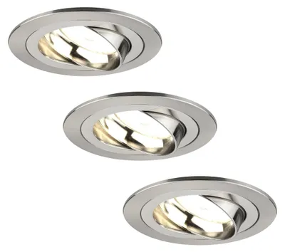 Image de Ledvion lot de 3 spot encastrable LED rond 3W blanc chaud