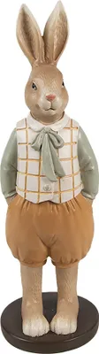 Immagine prodotto di Clayre & Eef figura decorativa coniglio 23 cm plastica marrone