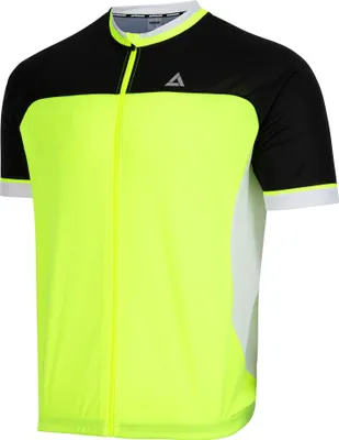 Produktbild von Airtracks Herren Fahrradtrikot Kurzarm Pro T II / Neon-Schwarz-XL / atmungsaktives Radtrikot - Jersey mit Quick Dry & Anti-UV