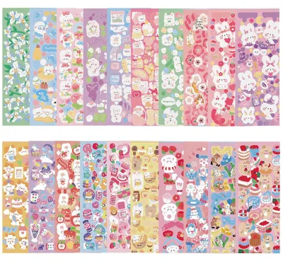 20 bunte K-Pop-Sticker für Fotokarten, DIY & Scrapbooking