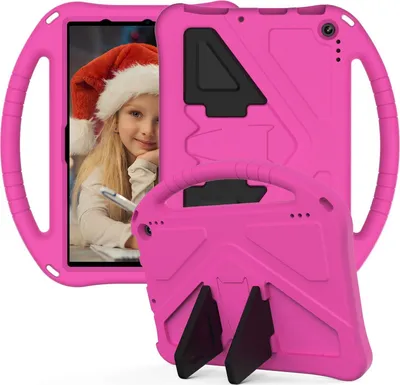 Produktbild von Kinder Hülle für Amazon Fire HD 10 2023, Eva Leichte Stoßfeste Ständer, Kids Griff Schutzhülle Rosa