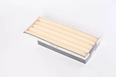 Produktbild von Adpal Tischkerzen Ecru Matt 240mm 10 Stück