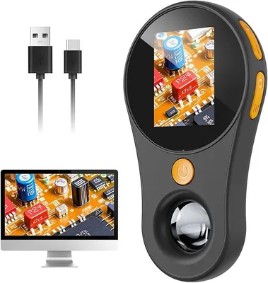 Produktbild von Hand-Digitalmikroskop, 2-Zoll-IPS-Bildschirm, 500-faches digitales Handmikroskop, PC-kompatibel, tragbare Taschenmikroskope, Geschenke für Kinder