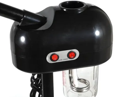 Zdjęcie produktu dla Profesjonalna sauna do twarzy - 800W - Czarny parownik do głębokiego oczyszczania i nawilżania skóry