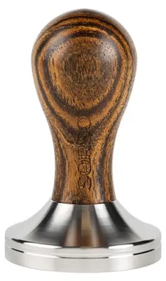 Produktbild von SORSO Barista Tamper, Edelstahl, mit Holzgriff, 58 mm – Braun