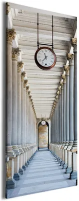 Produktbild von Wallario Premium Leinwandbild Säulengang in Größe 30 x 75 cm