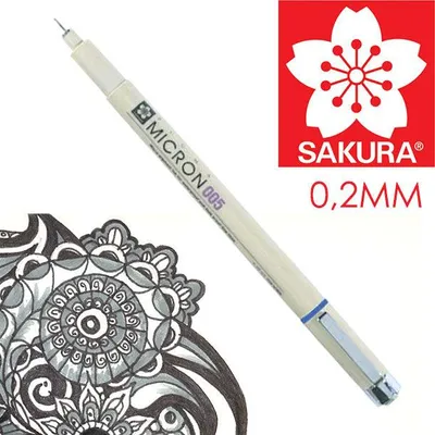 Produktbild von Sakura Pigma Micron Fineliner Black 0,20–0,50 mm - 005 - 0,20 mm