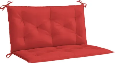 Image de Coussins de banc de jardin 2 pcs. Rouge 100x50x7 cm Tissu Oxford