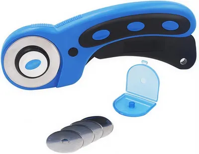 Zdjęcie produktu dla Gilotyna do papieru 6-w-1 Nożyk Obrotowy 45 mm, Narzędzie do Cięcia Tkanin, Kartonu, Papieru, Skóry, W