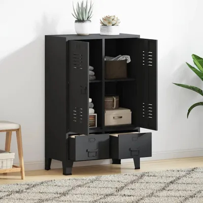 Produktbild von "2026 Moderne"Kleiderschrank-Garderobe( 1PC) Stylishces - Garderobenschrank, Metall Industrie-Stil 67x35x107cm Schwarz - Kleiderschränke Schlussverkauf906626