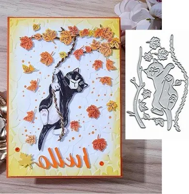 Produktbild von Weihnachtskarten Scrapbooking Metall Schablonen DIY Dekorieren