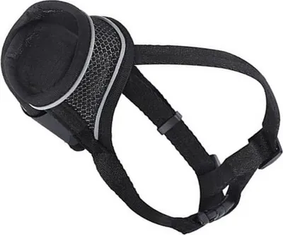 Produktbild von INF Reflektierender Hunde Maulkorb: Atmungsaktiver Nylon Maulkorb mit Gurt XL