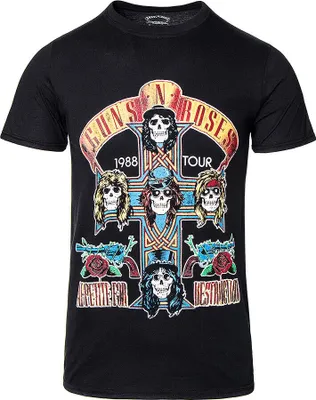 Image de Guns N Roses - "NJ Summer Jam 1988" T-shirt Homme/Femme Unie RO884 (S) (Noir)