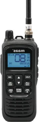 Productafbeelding van Draagbare CB Radio - Handzender Multistandaard - Communicatie Onderweg - Inclusief Accu en Laders - 80 Kanalen - Zwart