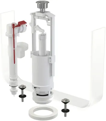 Productafbeelding van Alcadrain SA2000S 1/2" CHROOM spoelgarnituur met stopknop