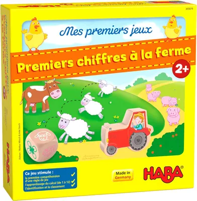 Produktbild von Haba Lernspiel - Meine ersten Spiele - Zählen auf dem Bauernhof - Zahlen lernen