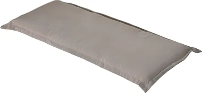 Produktbild von Dehner Bankauflage Veneto, Polster für 2-Sitzer-Bänke, 116 x 6 x 47 cm, Baumwolle / Polyester / Viskose, taupe