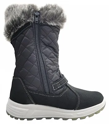 Productafbeelding van Jela  Kinderschuhe Mädchen Reißverschluss Winterstiefel Schwarz Freizeit