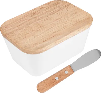 Produktbild von Multifunktionale Butterdose mit Butterstreichmesser, Küchenzubehör (250 # 250 ml für 250 g Butter)