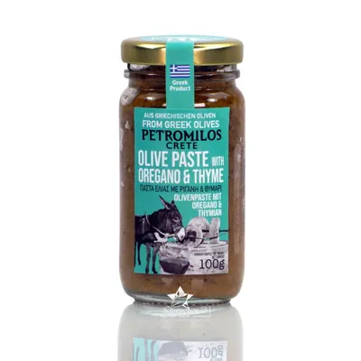Produktbild von ELLIE 14105 Olivenpaste mit Oregano & Thymian 100g PETROMILOS, Kreta