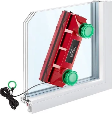 Produktbild von Famanu Magnetischer Fensterreiniger für 2-40 mm Dicke Fenster - Verstellbare Kraftkontrolle