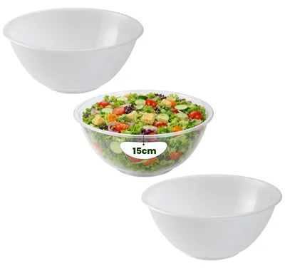 Imagen del producto de Recipiente mezclador para cocina, 15 cm, de plástico transparente, ligero, ideal para uso en la cocina