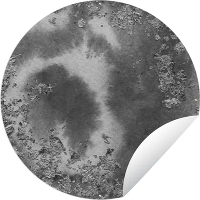 Produktbild von MuchoWow® Gartenposter Outdoor-Poster Rund Silber - Glitter - Abstrakt Ø 150 cm Gartendeko Rundes Poster draußen