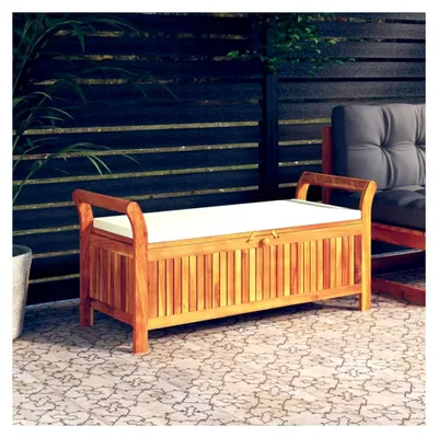 Produktbild von Gartenbank mit Stauraum aus Holz 126 x 50 x 60 cm