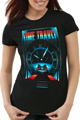Produktbild von style3 Delorean Time Travel T-Shirt Damen zeitreise marty mcfly, Größe:S