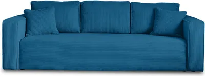 Produktbild von Best Mobilier Topaze, Blau, 3 Sitz(e), Topaze, Samt, Holz, Kunststoff