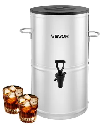 Obrázok produktu pre VEVOR dávkovač ľadového čaju Dávkovač nápojov z nehrdzavejúcej ocele 304 15 l s kohútikom a rukoväťou, vhodný na horúce a studené nápoje, na ľadový čaj, kávu, vodu v kaviarňach a reštauráciách