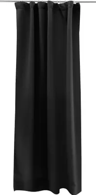 Produktbild von Victoria M. AURORA Vorhang mit Kräuselband, verdunkelnd, 140 x 245 cm, schwarz verdunkelnd, blickdicht, Thermo‑ & Schallschutz, hochwertige Polyester Gardine