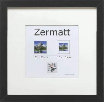 Produktbild von Objektrahmen Zermatt schwarz 23x23 cm