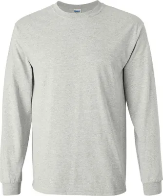 Immagine prodotto di Maglietta a girocollo a maniche lunghe Gildan Ultra Uomo BC477 (S) (Grigio Cenere)