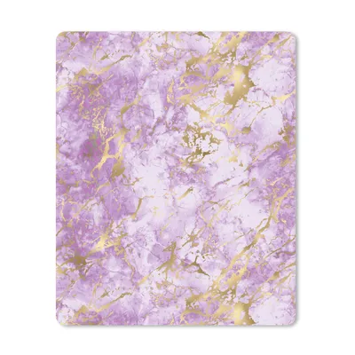 Produktbild von MuchoWow® Mauspad Mousepad Gold - Marmor - Muster - Lila 30x40 cm - Mousepads - Maus Mat - Pad - Mausunterlage - Mausmatten