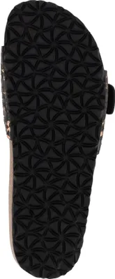 Produktbild von Tamaris Damen Pantolette mit Schnalle und Tieffußbett aus Leder 1-27520-42, Größe:41 EU, Farbe:Schwarz
