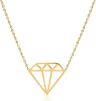 Produktbild von Kette Diamant Edelstahl vergoldet