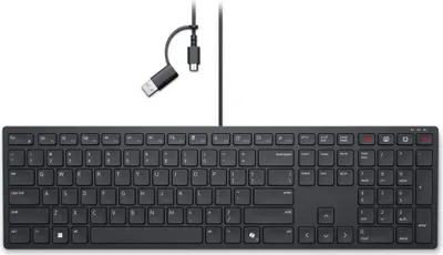 Immagine prodotto di DELL Dell | Tastiera di collaborazione | KB525C | Tastiera | Cablata | Ucraino (QWERTY) | Nero | USB-C