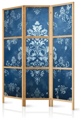 Immagine prodotto di Pannello divisorio giapponese, 3 ante, pieghevole, realizzato in tessuto non tessuto di alta qualità, con decorazioni vintage, ideale per il soggiorno, dimensioni 135 cm x 172 cm