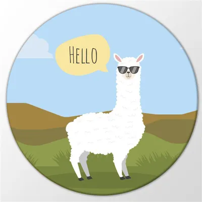 Produktbild von Huuraa Magnet Cool Llam Geschenk Kühlschrankmagnet 59mm Kühlschrankmagnet Flaschenöffner Cool Llam Präsent