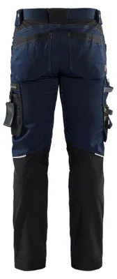 Image de Pantalon artisan BLAKLADER stretch - 17991860-38-Bleu foncé / noir