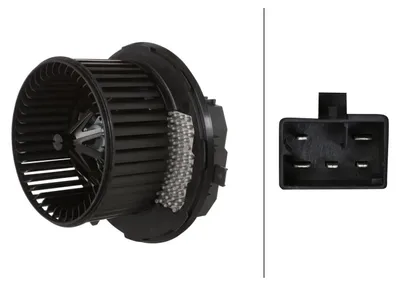 Produktbild von HELLA 8EW 366 400-411 Gebläsemotor Innenraumgebläse für VW GOLF VI (5K1) Golf V Schrägheck (1K1) TOURAN (1T1, 1T2) TIGUAN (5N) Passat Variant (3C5)