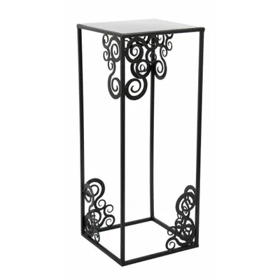 Obrázek produktu pro Howhomely Flower Stool Metal Black 60 cm - kvìtinový stojan vysoký s ozdobami