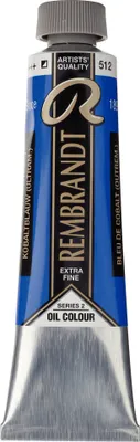Image de Peinture à l'huile Rembrandt en tube de 40 ml bleu cobalt (outremer) 512