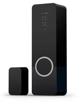 Produktbild von Philips Secure Kontaktsensor schwarz, Kabellos, ZigBee, Schwarz, Tür/Fenster, Klebeband/Schraube, III