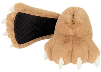 Productafbeelding van Winterse Plush Slippers in Berenpoot Ontwerp